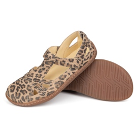 Chaussures aux pieds nus ultra -light olivier 1285 Leopard Leopard Print beige 4