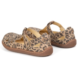 Chaussures aux pieds nus ultra -light olivier 1285 Leopard Leopard Print beige 5