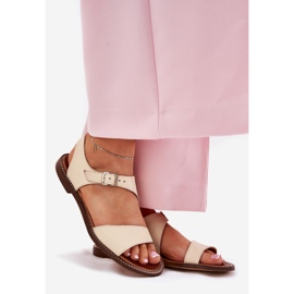 Zazoo 3014 Sandales en cuir pour femmes en cuir beige 1 Zazoo 3014 Sandales en cuir pour femmes en cuir beige 1