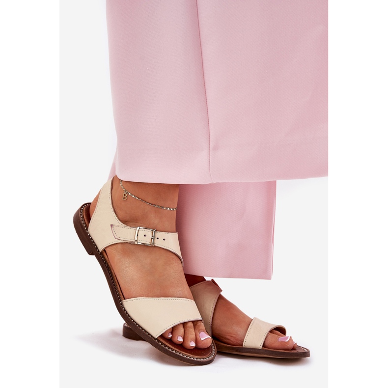 Zazoo 3014 Sandales en cuir pour femmes en cuir beige 1 Zazoo 3014 Sandales en cuir pour femmes en cuir beige 1