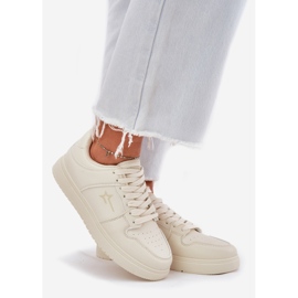 Sneakers féminins Big Star RR274A243 Système beige beige Hi-Polish 1