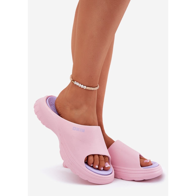 Big Star RR274A587 Smappers d'été en mousse pour femmes rose 1