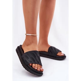 Les tongs pour femmes sur la plate-forme Big Star RR274A540 Black noir 2