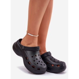 Big Star Les tongs de mousse pour femmes sur la semelle massive Big Big RR274A118 Black le noir 1