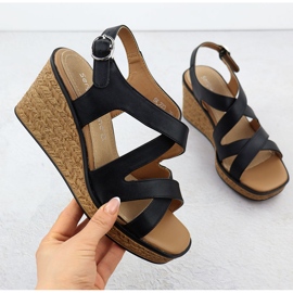 Sandales féminines sur les quartiers Black Sergio Leone SK223 le noir 1 Sandales féminines sur les quartiers Black Sergio Leone SK223 le noir 1