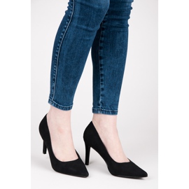 Vices Escarpins à talons en daim le noir 1