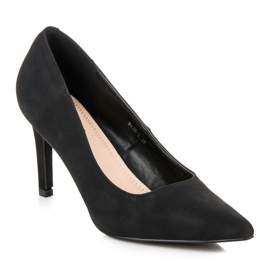 Vices Escarpins à talons en daim le noir 3