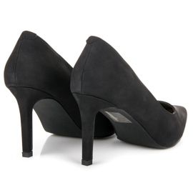 Vices Escarpins à talons en daim le noir 5