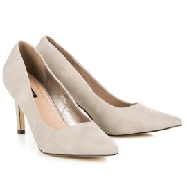Vices Escarpins à talons en daim gris 6