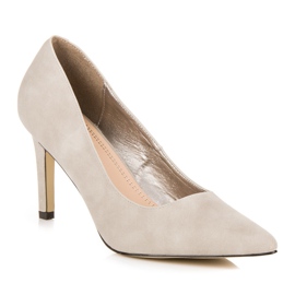 Vices Escarpins à talons en daim gris 3