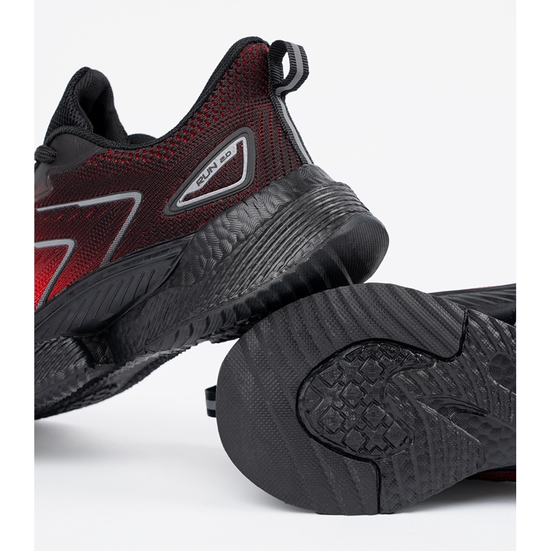 Vico Chaussures de sport noir et rouge 1