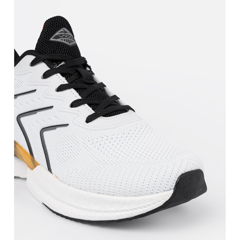 Vico Chaussures de sport pour femmes blanches et blanches avec un élément orange 1