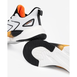 Vico Chaussures de sport pour femmes blanches et blanches avec un élément orange 2