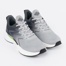 Vico Chaussures de sport gris avec un élément vert 2