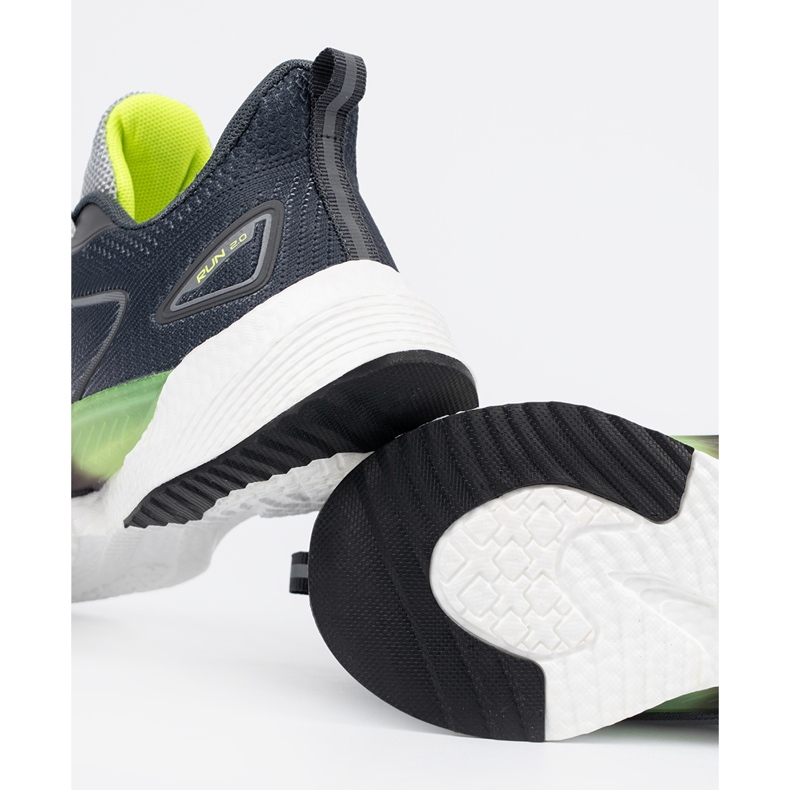 Vico Chaussures de sport gris avec un élément vert 1