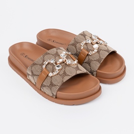 Seastar Flip brun -flops avec décoration 2