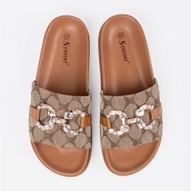 Seastar Flip brun -flops avec décoration 3