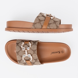 Seastar Flip brun -flops avec décoration 4