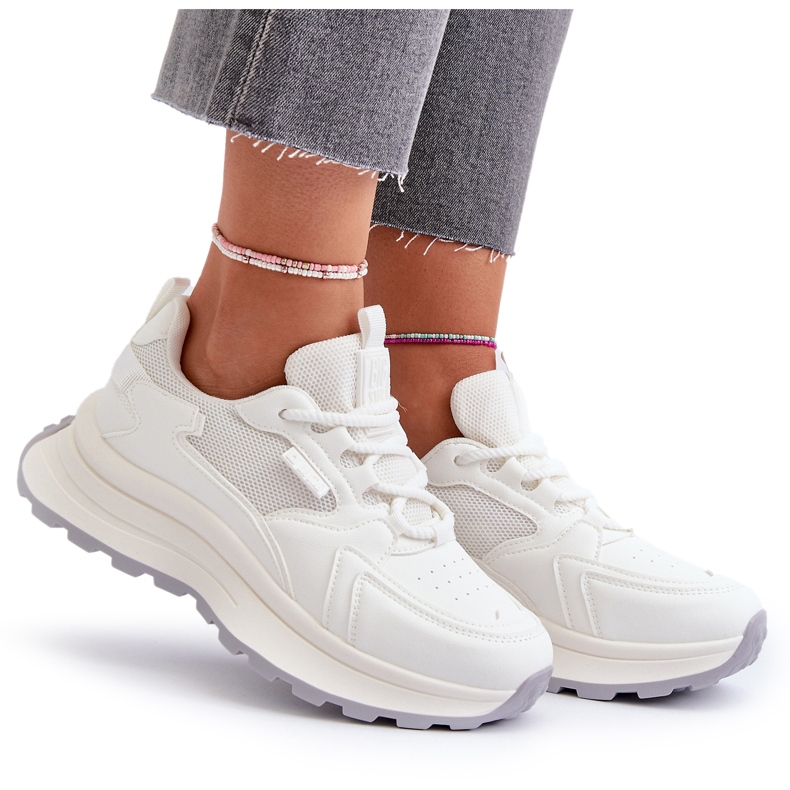 HI-POLY System Big Star Baskets Femme NN274A107 Blanc 4