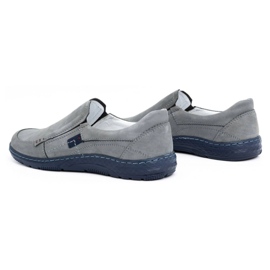 Olivier Mocassins homme en cuir Gris 943MA 4 Olivier Mocassins homme en cuir Gris 943MA 4