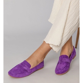 Mocassins élégants violets d'Ekozamsz 1