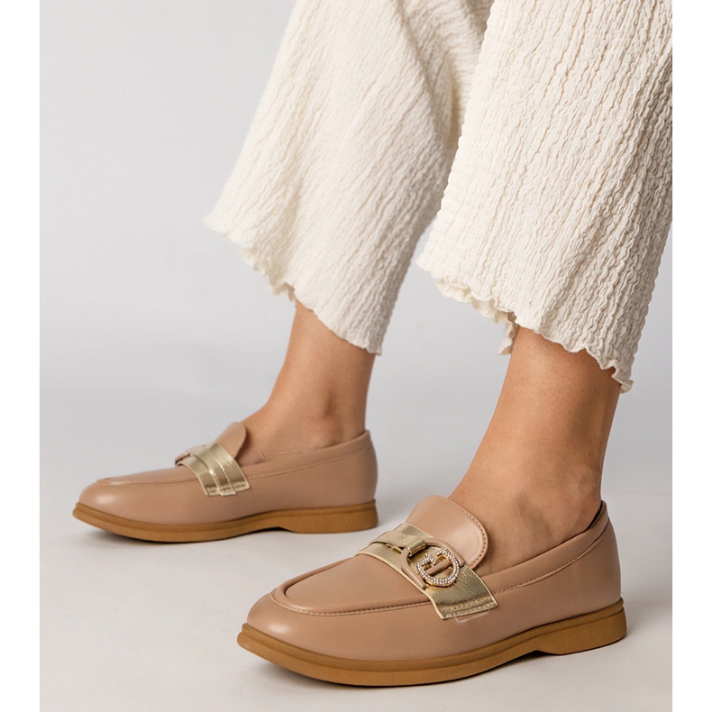 Muisseaux crémeux Eco-Pleather avec zircons 1