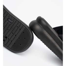 Seastar Tongs plateforme femme noires 2