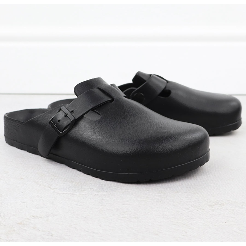 Slippers de mousse masculine construites -in Big Big Star RR174A022 noir 1