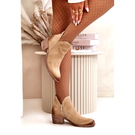 Zazoo 60475 Talons en daim isolés beige léger 3