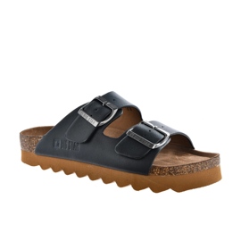 Slippers pour femmes Big Star LL274477 Black le noir 2