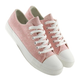 Baskets roses pour femmes T-1717 Rose 2