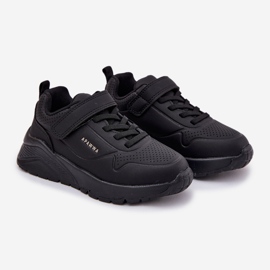 Chaussures de sport léger pour enfants sur la plate-forme noire le noir 1