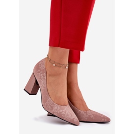 Vinceza Pumps élégants sur le poteau rose Vincez 62223 1