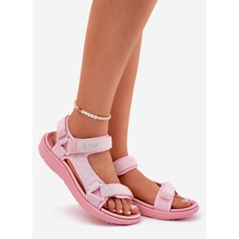Sandales des matériaux pour femmes pour Velcro Lee Cooper LCW-25-34-3561L Pink rose 1
