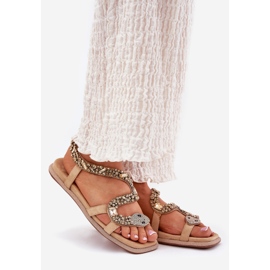 Sandales féminines avec décoration Eco sonflower Artiker 56C1361 beige 1 Sandales féminines avec décoration Eco sonflower Artiker 56C1361 beige 1