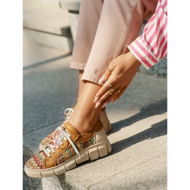 Chaussures en cuir pour femmes Maciejka 05850-29 Multicolor multicolore 11
