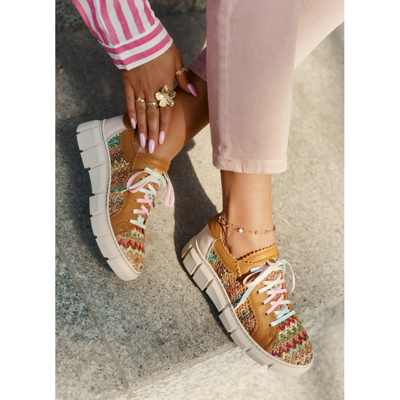 Chaussures en cuir pour femmes Maciejka 05850-29 Multicolor multicolore 2