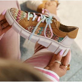 Chaussures en cuir pour femmes Maciejka 05850-29 Multicolor multicolore 4