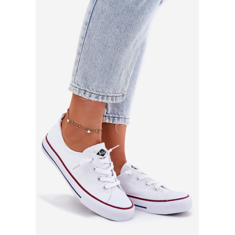 Sneakers de matériel pour femmes Lee Cooper LCW-25-02-3296L White blanc 1