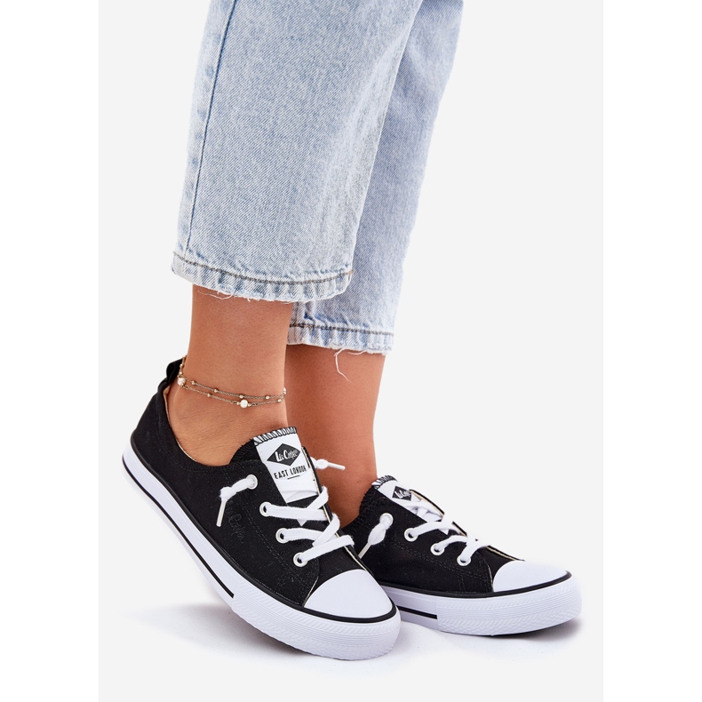 Sneakers féminins matériels Lee Cooper LCW-25-02-3299L Black le noir 1