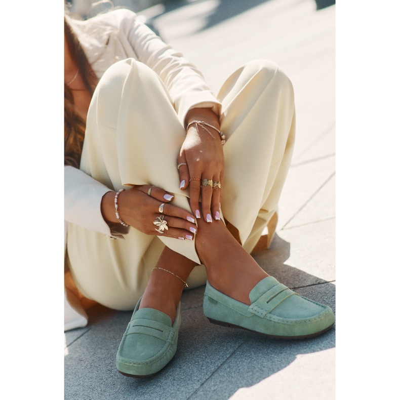 Landes en daim féminin Big Star RR274945 vert 2