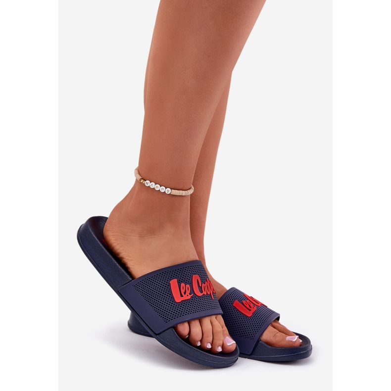 Slippers pour femmes Lee Cooper LCW-25-07-3524L Navy Blue bleu 1
