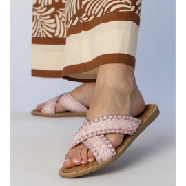 Slippers des femmes roses 2