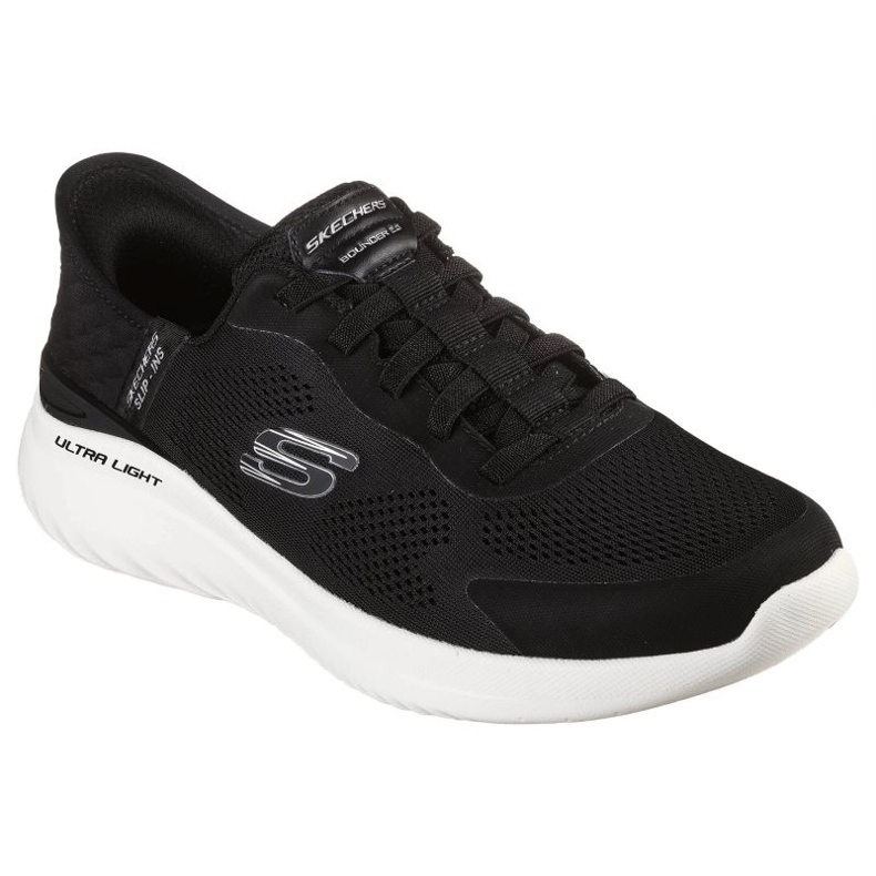 Skechers Slip-inns Bounder 2.0 Chaussures. Émergé 232459-BKW le noir 1