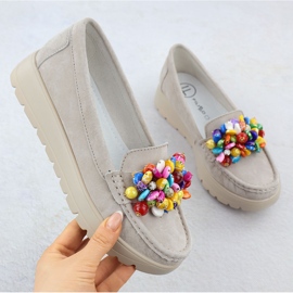 Mocassins en cuir sur une plate-forme avec beige beige filippo 6828 1 Mocassins en cuir sur une plate-forme avec beige beige filippo 6828 1