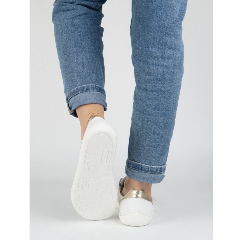 Olivier Barefoot Women's Minimalist Shoes Sneakers 1769pol with White Net blanc 2