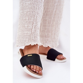 Big Slippers Women Big Star RR274A108 Black noir 2