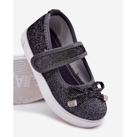 Ballerines pour enfants avec un arc noir le noir 3