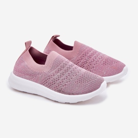 Chaussures de sport roses relues pour enfants 1