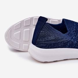 Chaussures de sport bleu marine insérées pour enfants 2